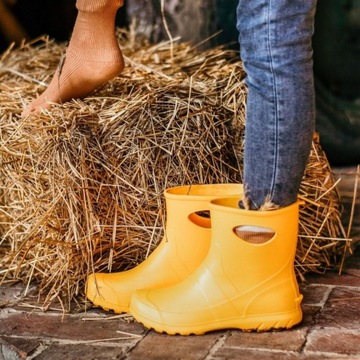 szafir 40 KALOSZE DAMSKIE KRÓTKIE PIANKOWE OGRODOW