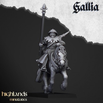 Mounted Men at Arms #1 Highlands Miniatures