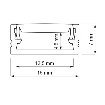 LAMPA LINIOWA LED DO LAMELI NA PŁYCIE FILCU ŚWIETLÓWKA SLIM DŁ. 67 cm