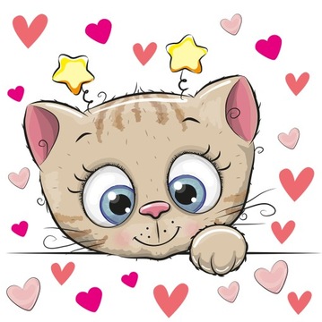Наклейка на стену XL LARGE CATHEART HEARTS 57x43