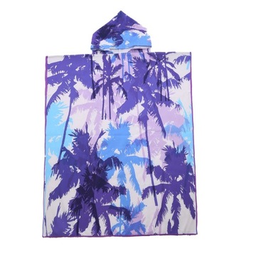 Ręcznik dla dorosłych 80x145 SZYBKOSCHNĄCY PONCHO BASEN PLAŻOWY PALMY