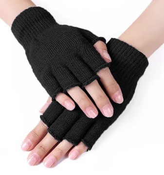 Rękawiczki bez palców zimowe unisex