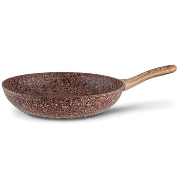 Patelnia nieprzywierająca INDUKCJA GAZ BRĄZ 28cm
