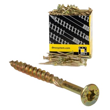Wkręty ciesielskie do drewna 3,5x35 mm stożkowe 200 sztuk DOMAX