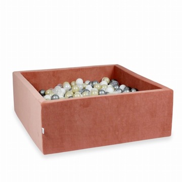 Kwadratowy suchy basen z piłkami 600szt 110x110x40