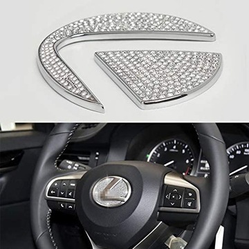 DIAMENTOWA NAKLEJKA NA KIEROWNICĘ LOGO LEXUS BIG