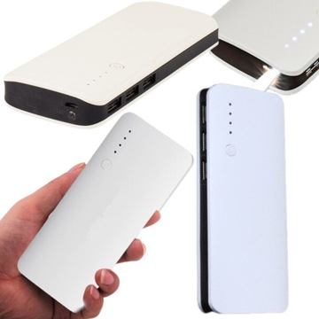 POWER BANK 20000 МАч БЕЛОЕ USB-ЗАРЯДНОЕ УСТРОЙСТВО TORCH POWERBANK