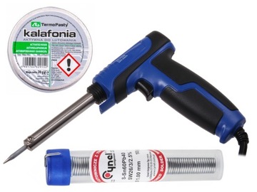 Zestaw Lutownica ZD722 40W kalafonia fiolka cyna
