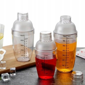 2x барменских шейкера Clear Drink, акриловые шейкеры