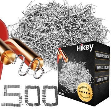 ZSZYWKI DO LUTOWNICY DO PLASTIKU SPAWARKI ZESTAW 500 SZT 0,8MM FALISTE