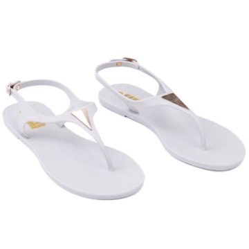 SZARE SANDAŁY DAMSKIE JAPONKI PŁASKIE GUMOWE MELISKI SANDAŁKI WYGODNE