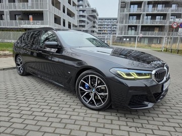BMW Seria 5 G30-G31 Touring Facelifting 2.0 520d 190KM 2021 BMW 5 M Sport 520d, 2.0l diesel 190KM * Bezwypadkowy ASO BMW G31