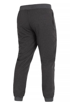 Spodnie męskie dresowe nogawka ściągacz bawełna PL Makma 304 grafitowe XL