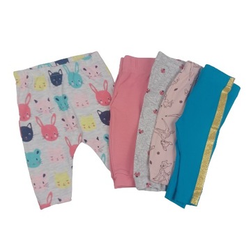 Legginsy getry niemowlęce 62 zestaw