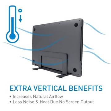 ВЕРТИКАЛЬНАЯ РЕГУЛИРУЕМАЯ ПОДСТАВКА ДЛЯ НОУТБУКА