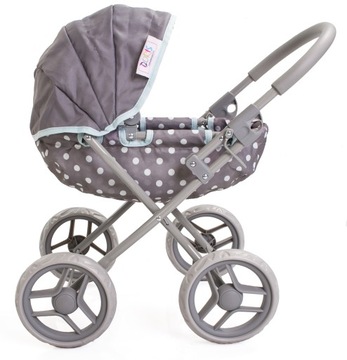 Коляска для куклы, глубокая кукла Дорис + СУМКА, СУМОЧКА, пеленальный столик