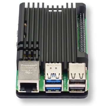 Алюминиевый корпус для Raspberry Pi 5 с термопрокладками и охлаждением радиатором
