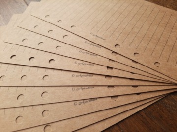 Папка-переплет для блокнота EKO KRAFT - LINE print - A6 9,9x17см