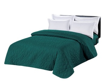 NARZUTA PIKOWANA DWUSTRONNA 200x220 CIEMNY TURKUS PETROL