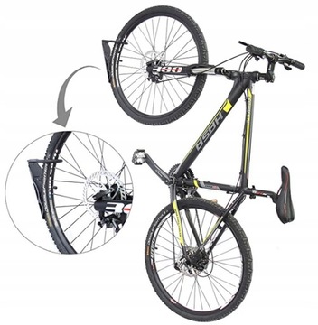 2 ПОЛКА ДЛЯ ВЕЛОСИПЕДОВ НАСТЕННАЯ ВЕШАЛКА ДЕРЖАТЕЛЬ ДЛЯ ВЕЛОСИПЕДА УНИВЕРСАЛЬНЫЙ НАСТЕННЫЙ КРЮЧОК