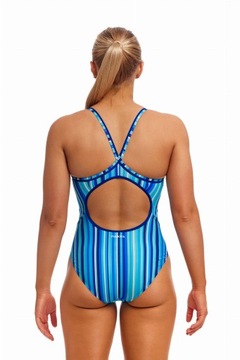 Strój kąpielowy jednoczęściowy FUNKITA Lane Lines Diamond Back 10 (UK32) S