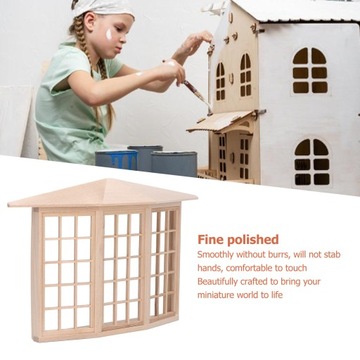 1:12 МЕБЕЛЬНЫЕ АКСЕССУАРЫ ДЛЯ ДЕРЕВЯННОГО ОКНА МИНИАТЮРНЫЙ КУКОЛЬНЫЙ ДОМИК СДЕЛАТЬ