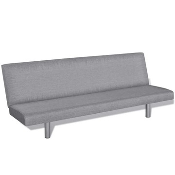 Kanapa do spania 168x76x66 cm, jasnoszary