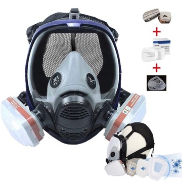 MASKA PRZECIWPYŁOWA 6800 RESPIRATOR PEŁNOTWARZOWA MASK ODDECHOWA NA OGIEŃ
