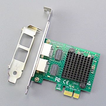 2-портовая сетевая карта Gigabit PCIe Ethernet, порт LAN RJ45 10/100/1000 Мбит/с