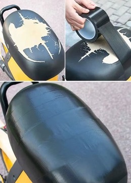 ЛЕНТА АРМИРОВАННАЯ ДЛЯ РЕМОНТА СИДЕНИЙ МОТОЦИКЛОВ, ВОДОНЕПРОНИЦАЕМАЯ КОЖА, 10М