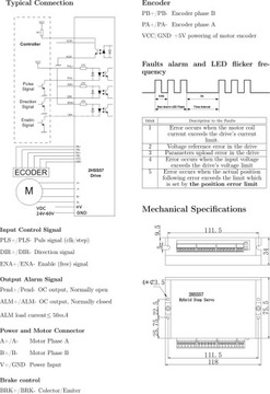 Контроллер шагового серводвигателя 2HSS57 (энкодер)