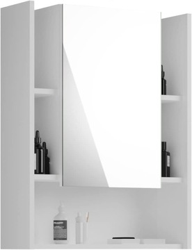 Szafka łazienkowa z lustrem homes&jones 60 x 77 x 17 cm, biała