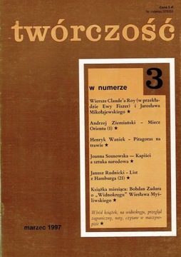 Twórczość nr 3/1997 Ziemiański Waniek Rudnicki