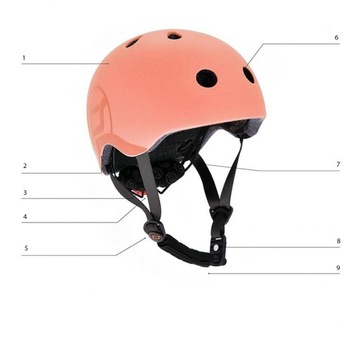 Шлем детский SCOOTANDRIDE S-M Персиковый 3+