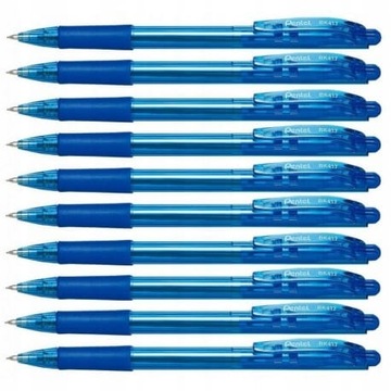 Pentel Długopis 0,7 Mm Wow! Niebieski Bk417-C- 10szt