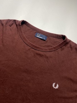 FRED PERRY/ ORYGINALNY bordowy T SHIRT koszulka rozmiar /XXL