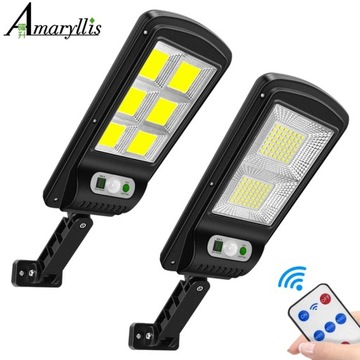 СОЛНЕЧНЫЙ УЛИЧНЫЙ ФОНАРЬ ФОНАРЬ 120 LED COB ДОМ/САД - МОЩНЫЙ ДАТЧИК ДВИЖЕНИЯ