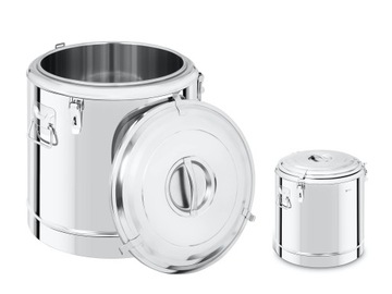 DWUŚCIANKOWY TERMOS GASTRONOMICZNY 50L INOX