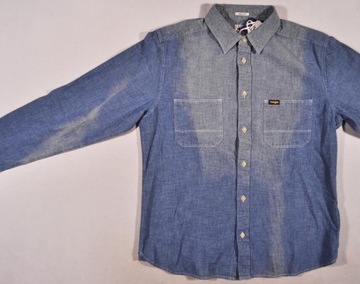 WRANGLER koszula blue LS WORKWEAR SHIRT _ L 40