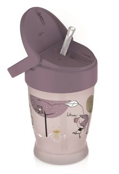 LOVI Kubek ze słomką JUNIOR 250ml Lovely