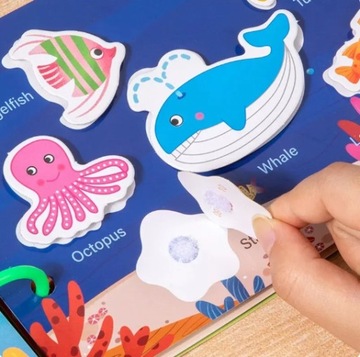 Montessori BUSY BOOK, тихая сенсорная 3D-книжка для детей.