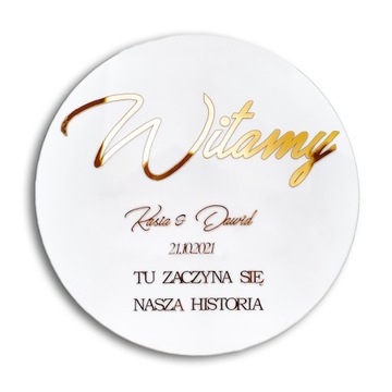 Tablica weselna na powitanie Ślub Wesele dekoracja TAB-3ZP