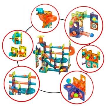 XXL МАГНИТНЫЕ БЛОКИ ДЛЯ ШАРОВ КУЛОДРОМ 96 элементов