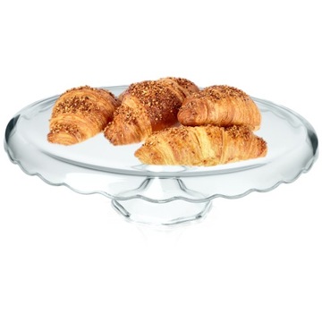 PATERA NA CIASTO SZKLANA 32cm TORT OWOCE CIASTA