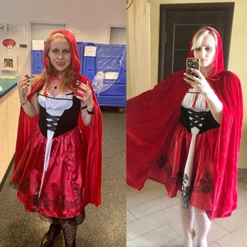 Cosplay Czerwony Kapturek Peleryna StrÓJ