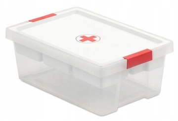 Apteczka Domowa Organizer Pierwsza pomoc leki 7 L