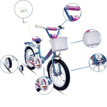 Детский велосипед BMX 16 дюймов + руководство