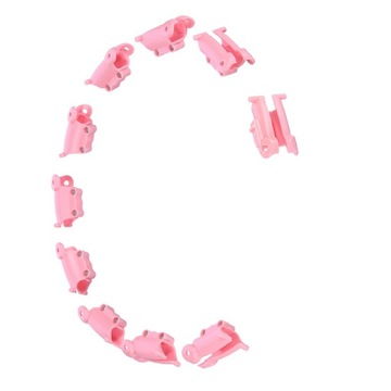 HULA HOP PLUS SIZE Z WYPUSTKAMI I OBCIĄŻNIKIEM HMS HHW11 KOŁO LIGHT PINK