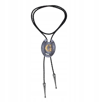 Stylowy Kowbojski Krawat Bolo Tie Z Logo M