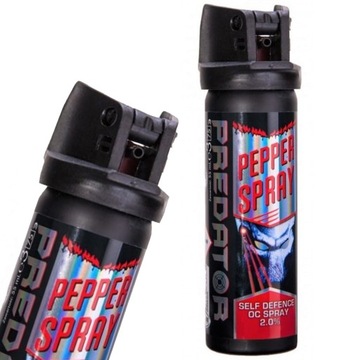 MOCNY GAZ PIEPRZOWY PREDATOR 75ML STRUMIEŃ OBRONNY